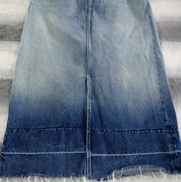 Current/Elliott Ombré Denim Midi Skirt 27 - Picture 5 of 6